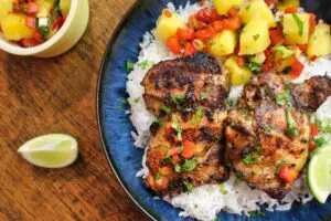 Smoky, spicy, and full of flavour—Jamaican Jerk Chicken is a bold high-protein chicken recipe! Perfect for high-protein recipes, meal prep, and a taste of the Caribbean.