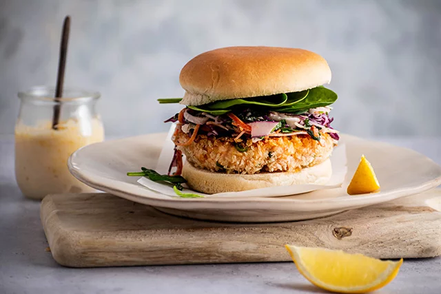 Salmon-Burger
