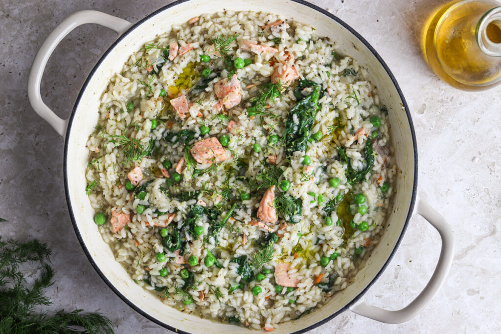 Salmon Risotto Pics High-Protein Salmon Risotto | Simple UK Recipe