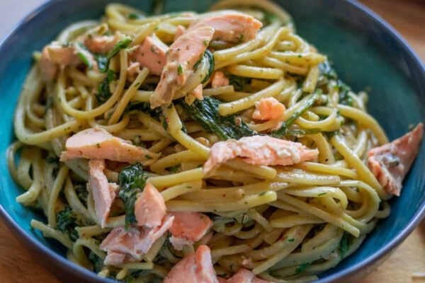 22 High-Protein Salmon Pasta Recipes
